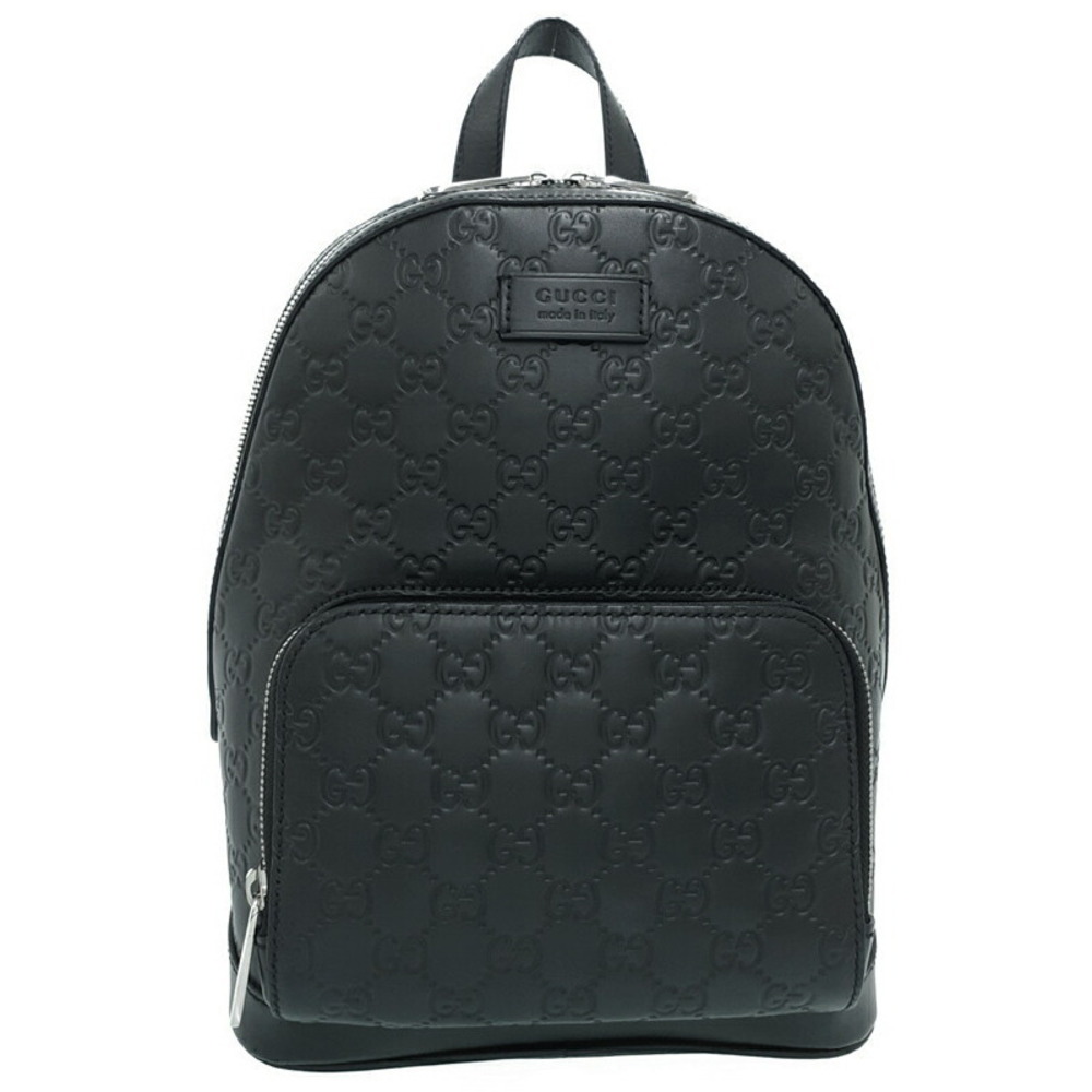 GUCCI Guccissima Signature Leather Backpack Black